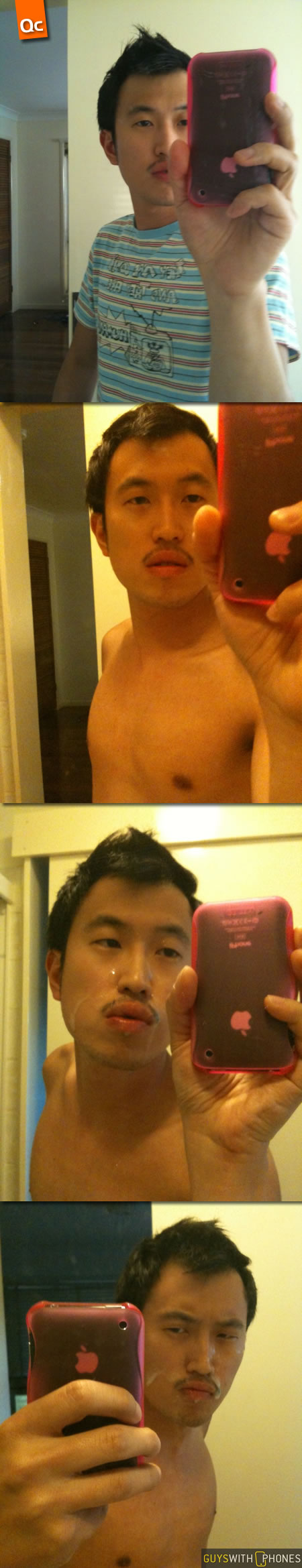 滿臉精iPhone男