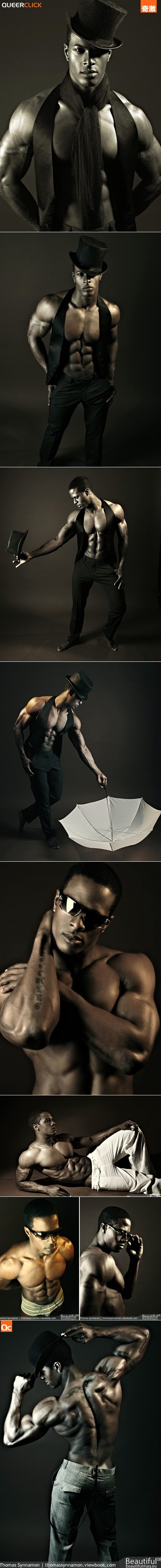 黑人美男模Thomas Synnamon