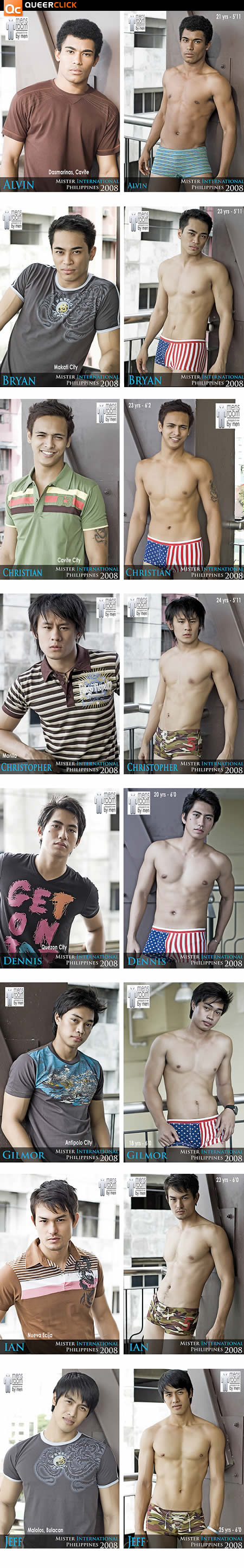 Mr. International Philippines 2008 Contestants