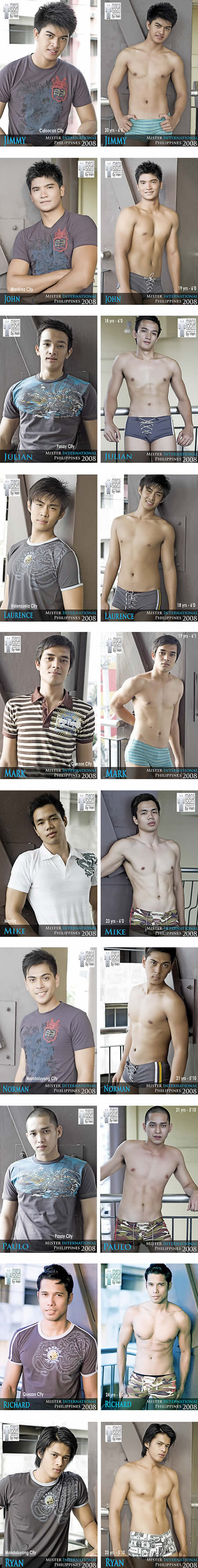 Mr. International Philippines 2008 Contestants