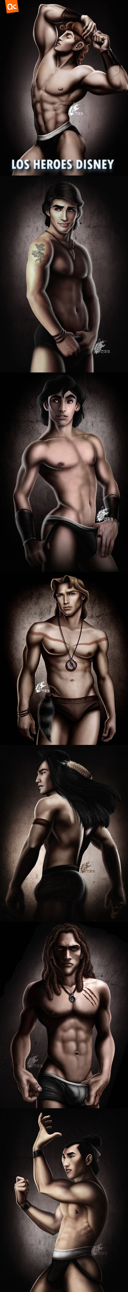 Los Heroes Disney en Calzoncillos