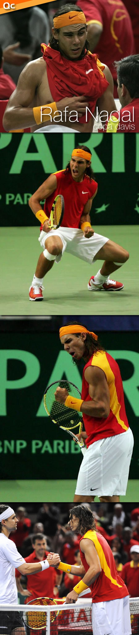 Rafa Nadal en la Copa Davis
