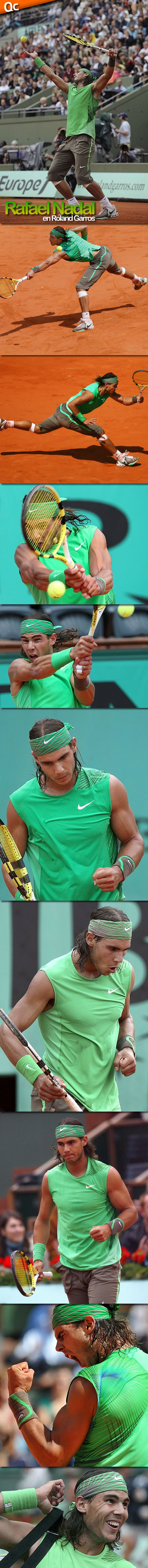 Rafa Nadal en Roland Garros