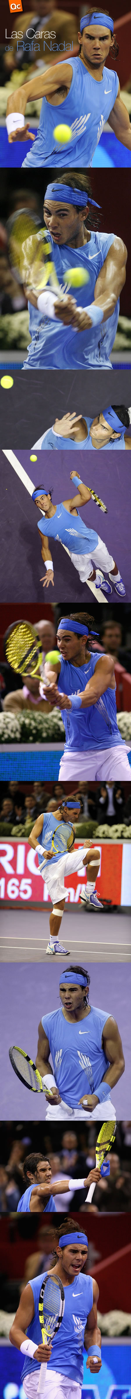 Las Caritas de Rafael Nadal