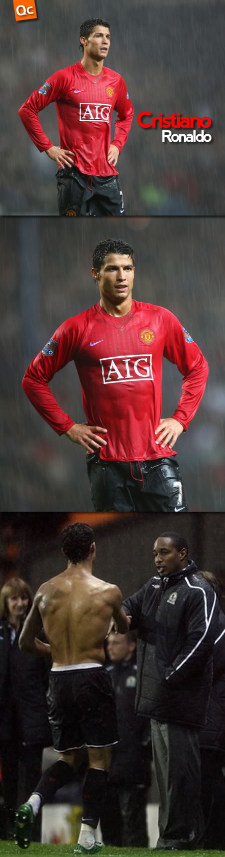 Cristiano Ronaldo Bajo la Lluvia