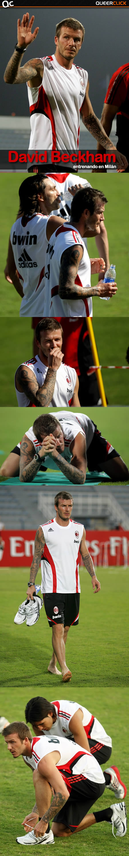 David Beckham Entrenando