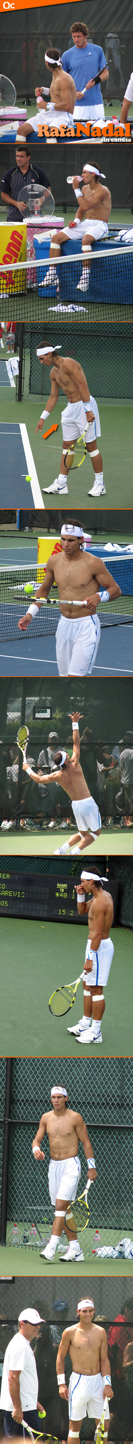 Entrenando con Rafael Nadal