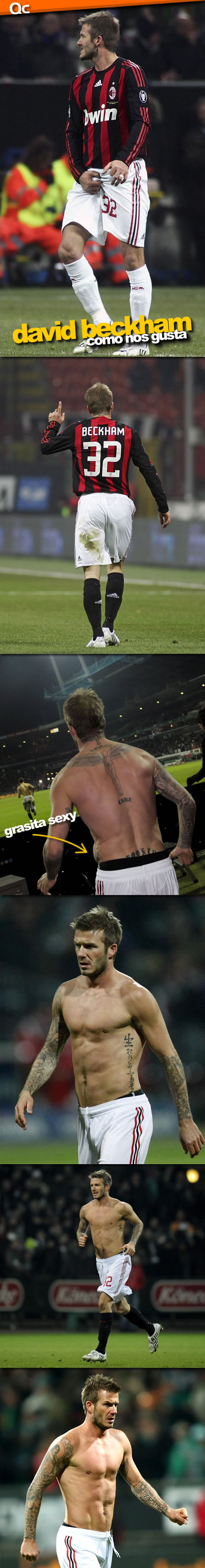 David Beckham sin Camisa