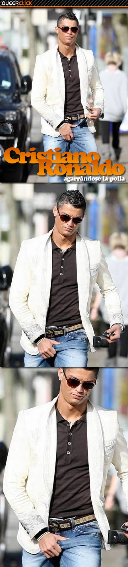 Cristiano Ronaldo Agarrándose la Polla