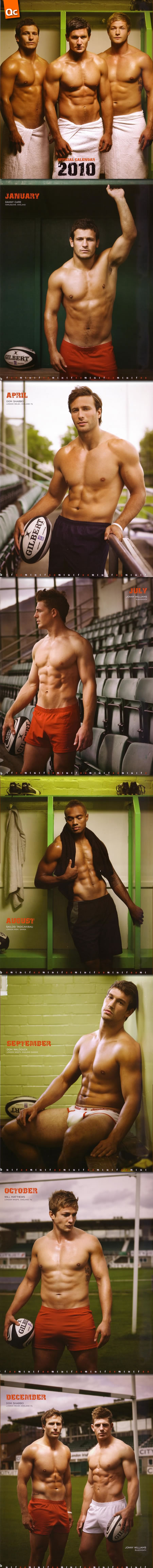 Calendario de los Jugadores de Rugby