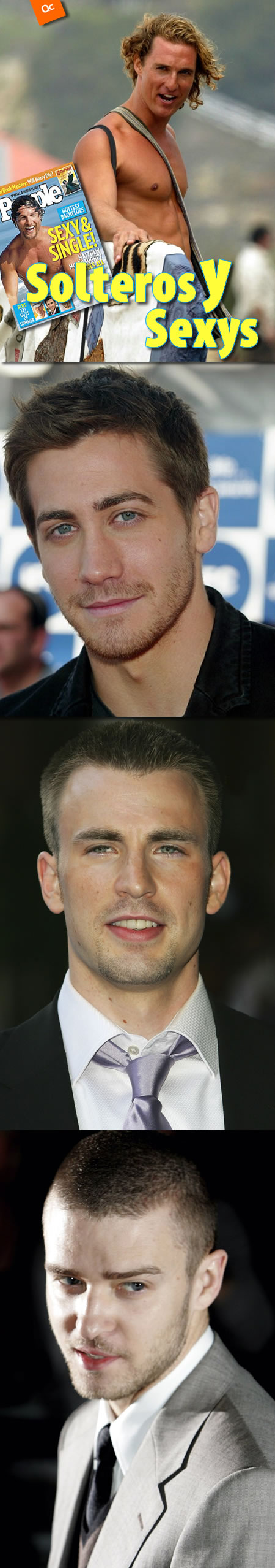 ¿Quiénes son los solteros sexys más codiciados de Hollywood?