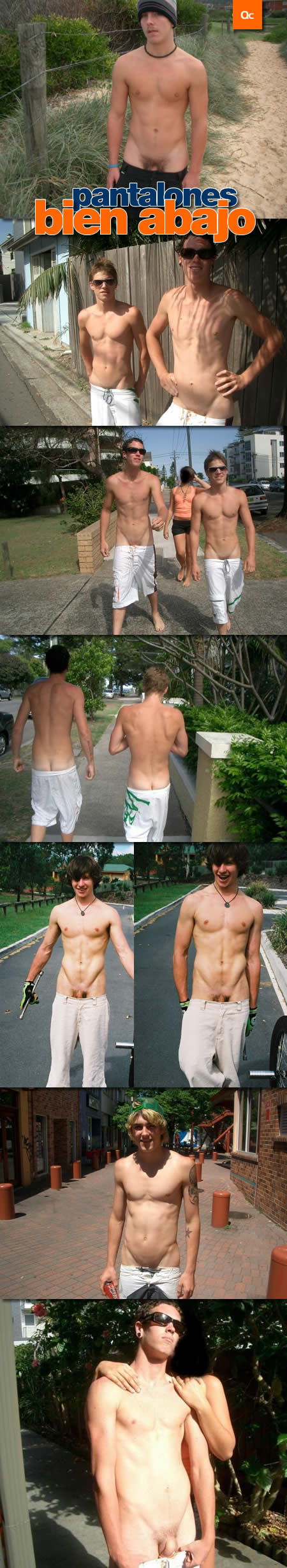 Pantalones bien abajo