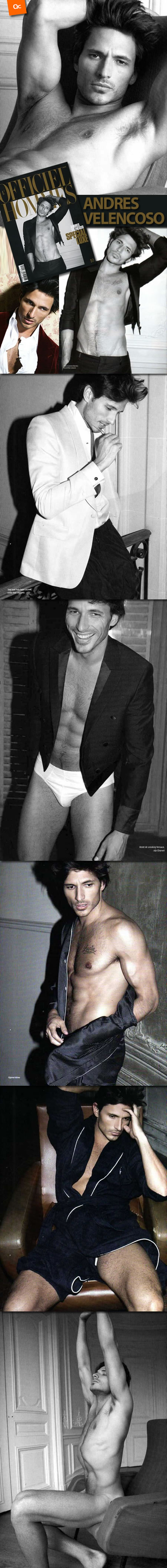 Andrés Velencoso en L'Officiel Hommes