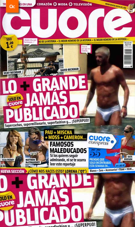 El marcapaquete de David Beckham