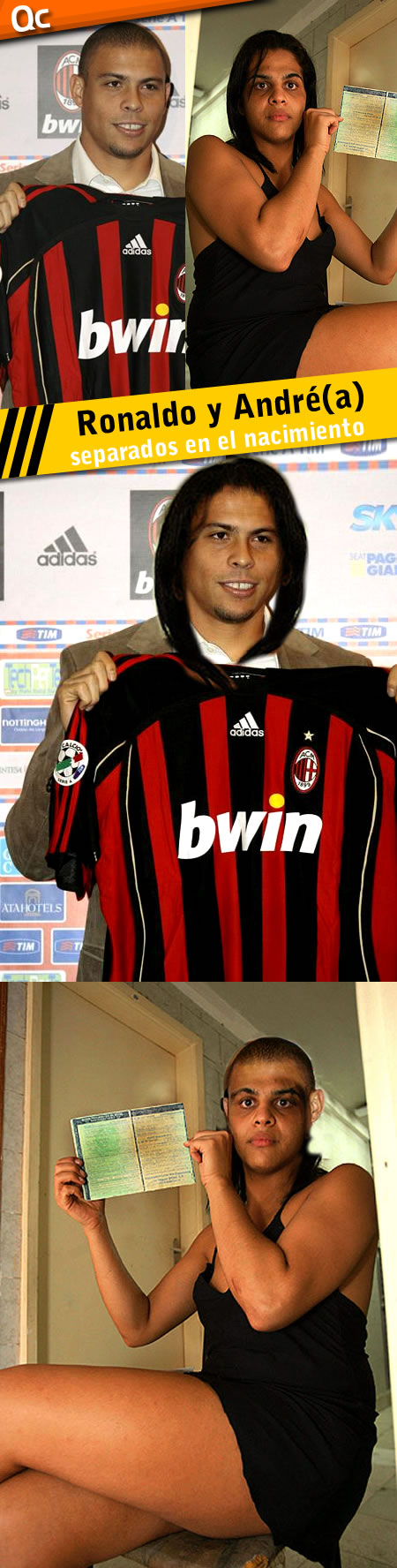 Separated at Birth: Ronaldo & Andréa