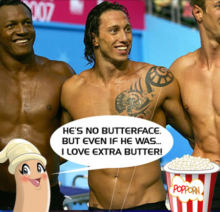 But his face...?
