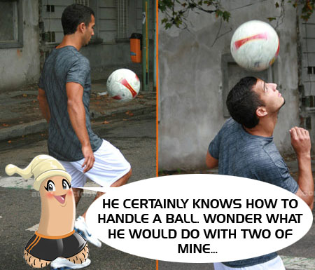 Handle his balls