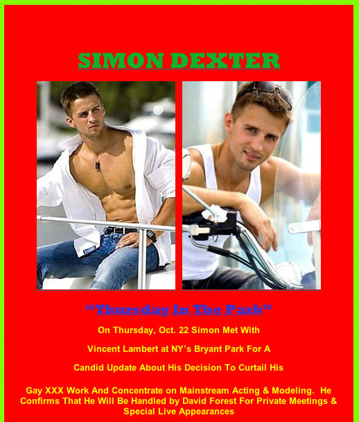 Simon Dexter Is Available For Private Meetings, Pubic Hair Sales