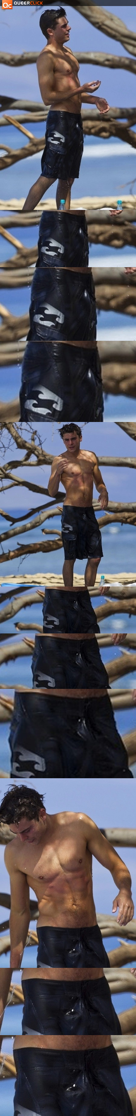Zac Efron Beach Bulge