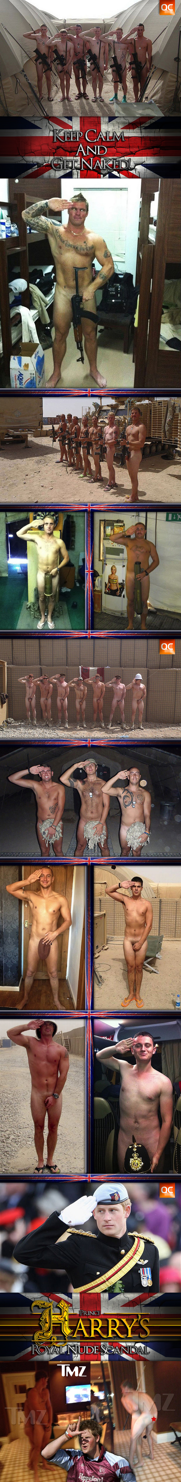 Soldiers Get Naked In Support Of Prince Harry!