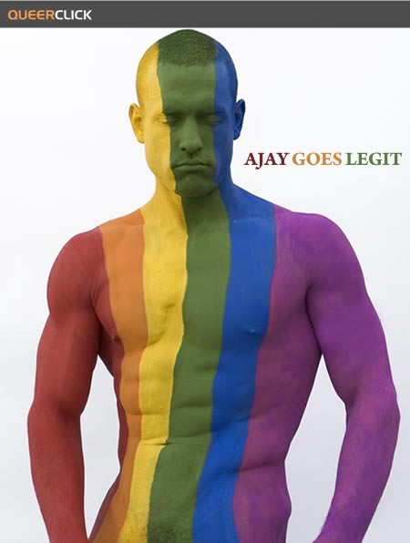 Sean Cody's Ajay gets bodypainted!