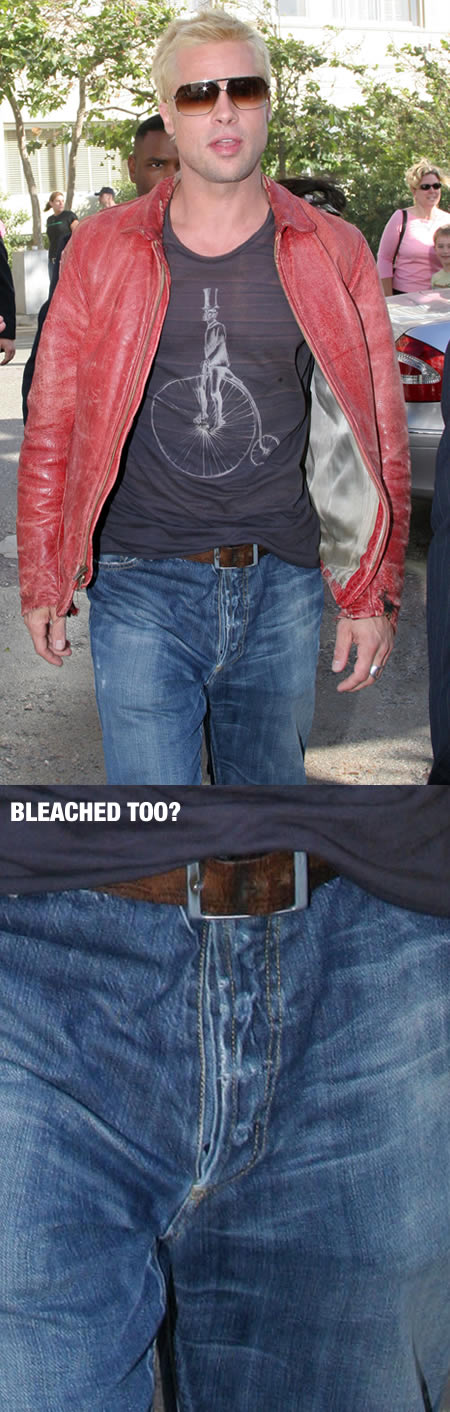 Brad Pitt bleaches his hair
