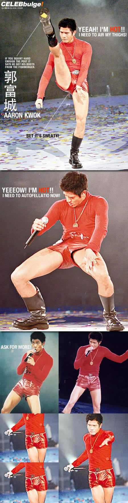 Aaron Kwok is red hot!