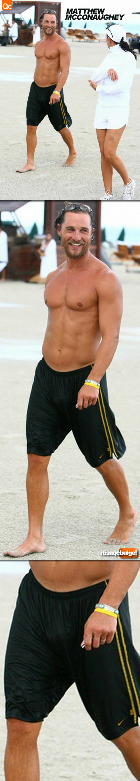 Matthew McConaughey Beach Bulge