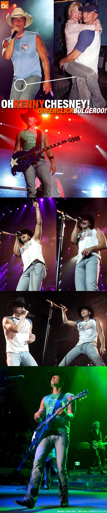 Kenny Chesney's bulge, groin, package, tupperware!
