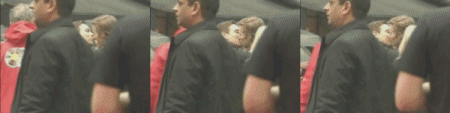 Ewan Mcgregggor kisses Hayden Christensen
