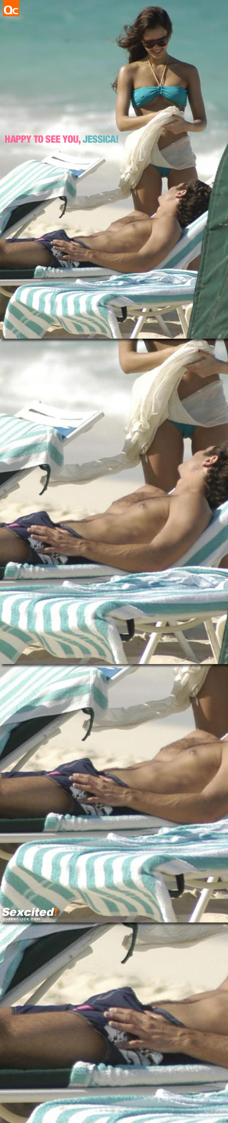Jessica Alba Erection
