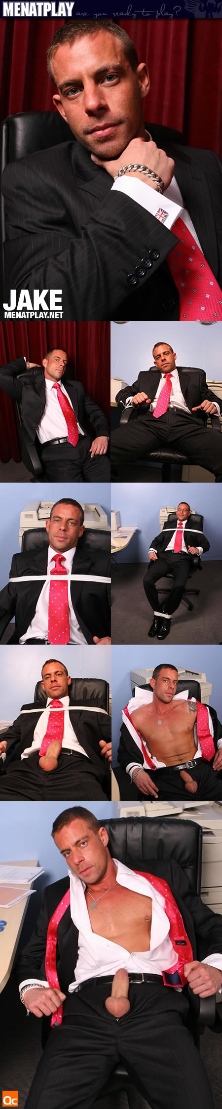Jake gets bound at MenAtPlay.net