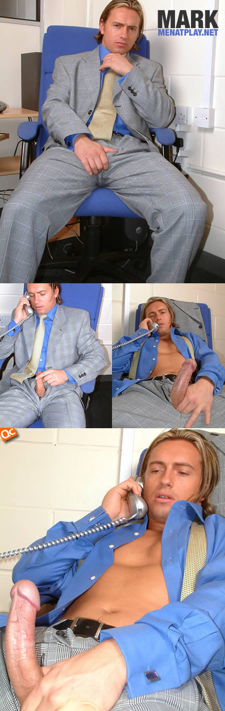 Mark suited up