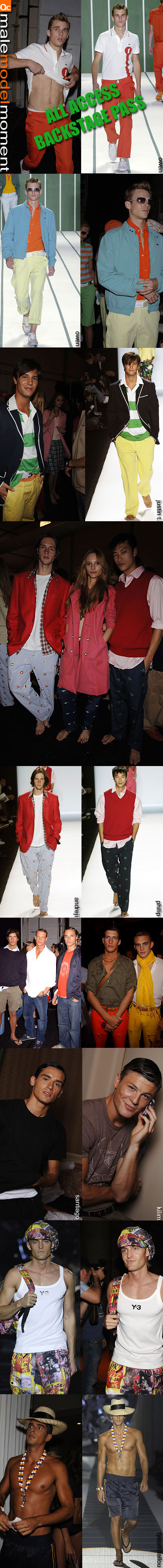 hot cute boys backstage during fashion week