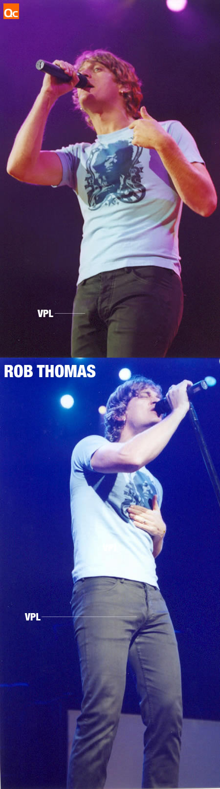 Rob Thomas' very visible penis line