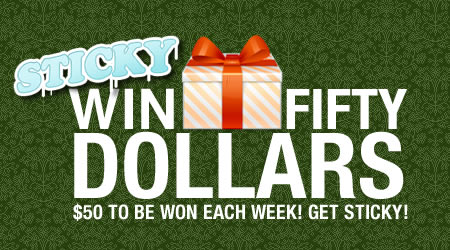 Get Sticky now to win $50!