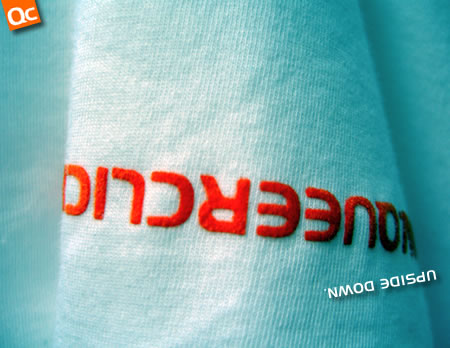 It's upside down!