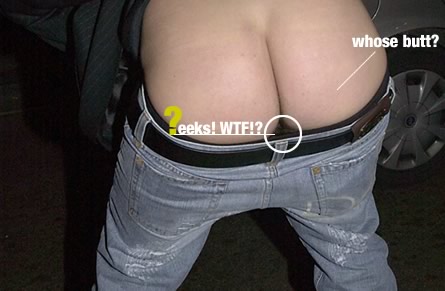 Whose Butt and unidentified object?