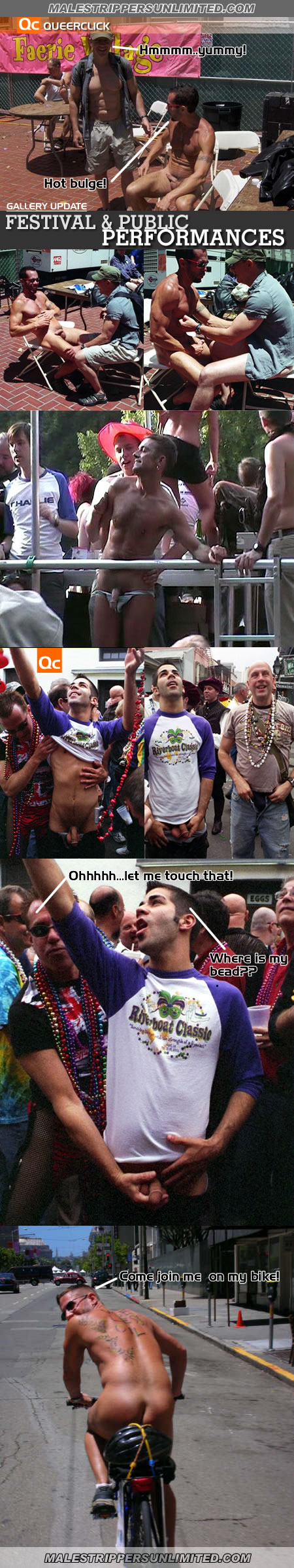 Festival & Public Performances @ Male Strippers Unlimited.Com