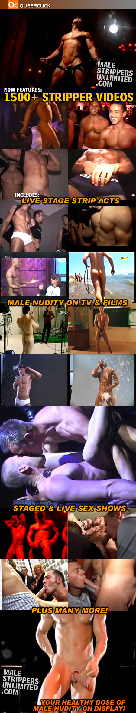 1500+ Video Clips of Hot Male Stripper Action!