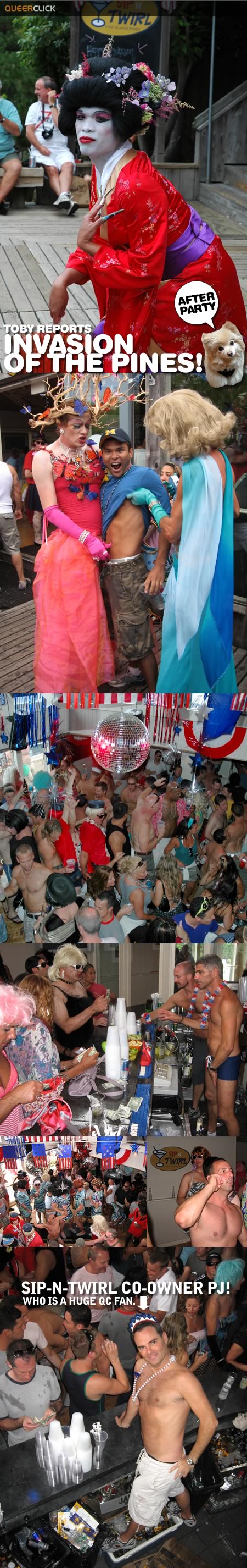 The Pines Invasion After Party Report at Sip-n-Twirl