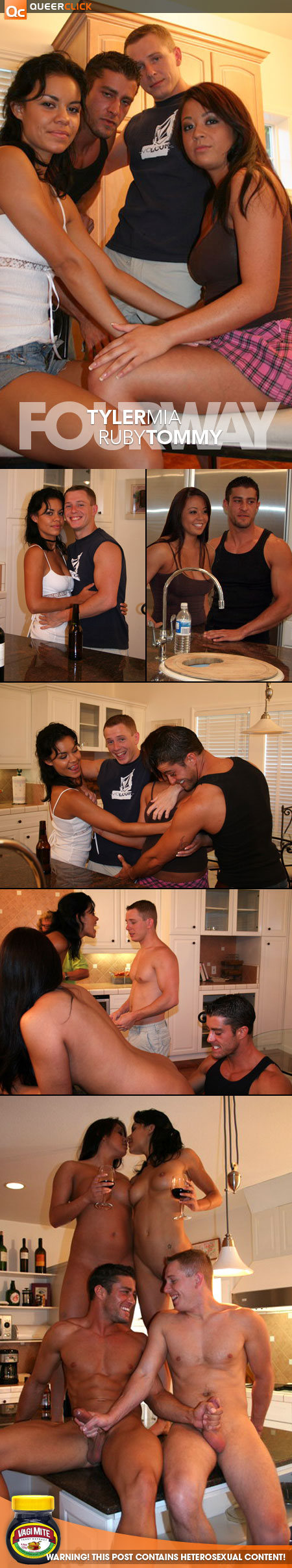 Tommy, Tyler, Ruby and Mia - Fourway at TommyDxxx.com