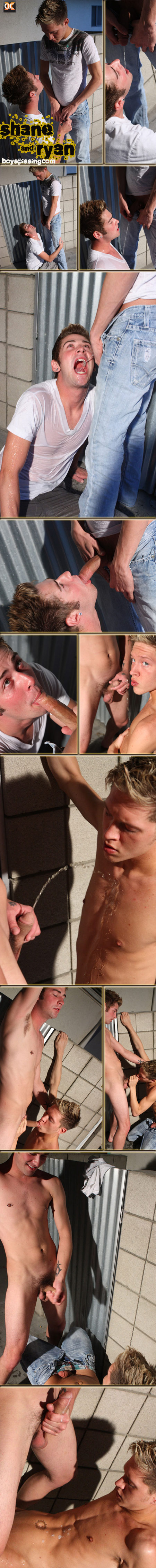 boys pissing shane ryan