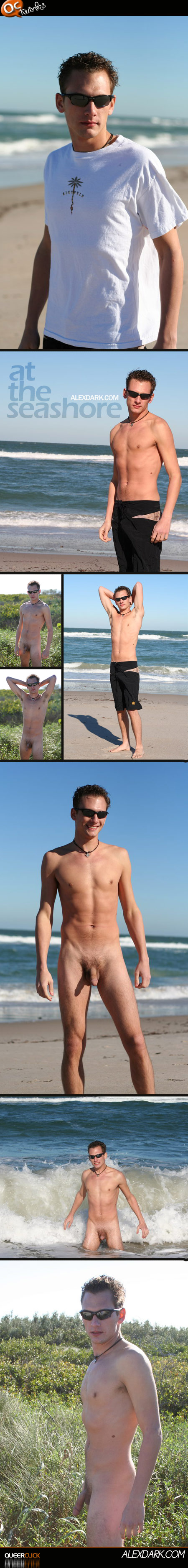 a hot young guy by the sea