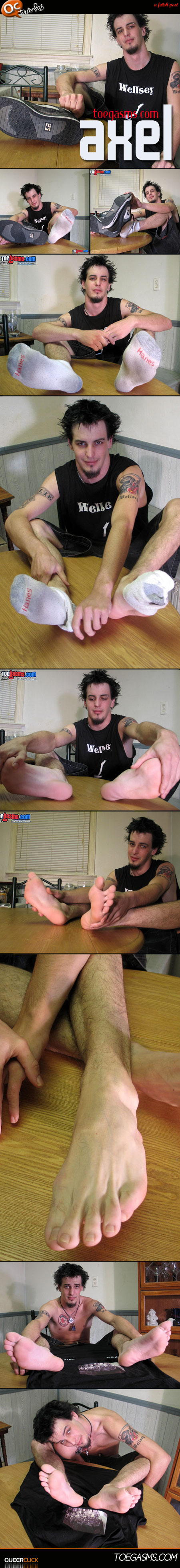 this time he's putting his feet up on the table