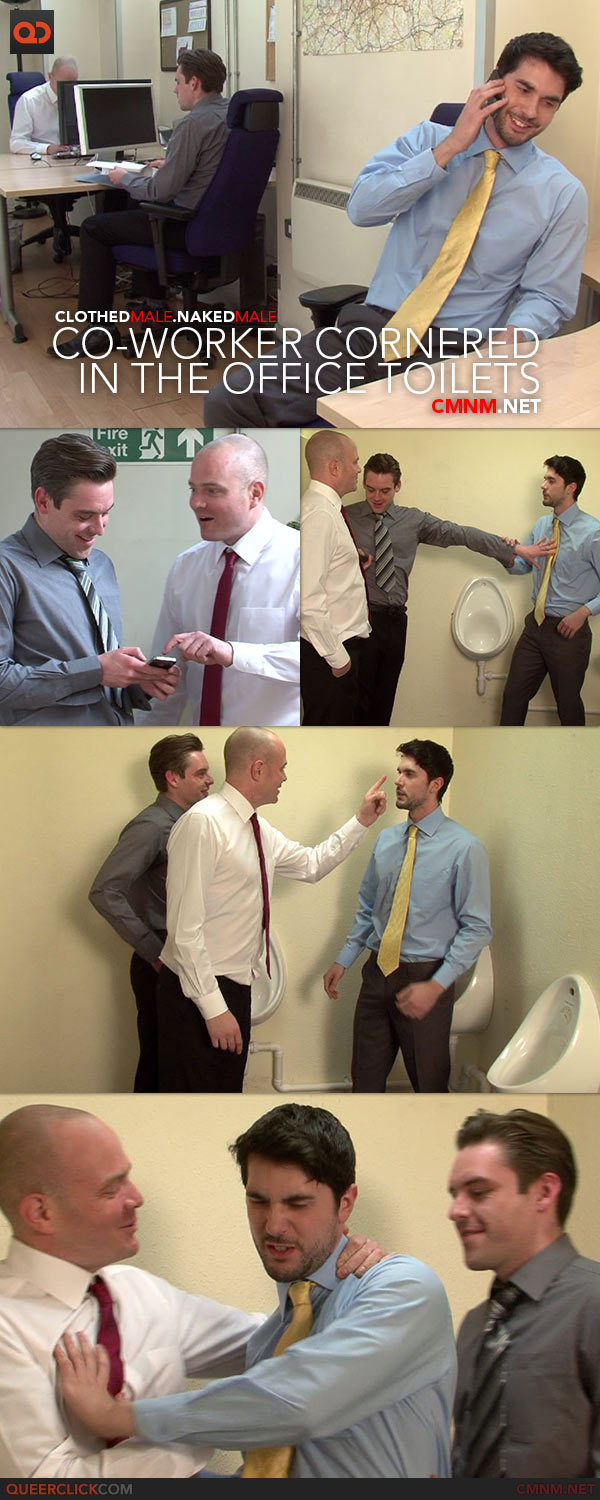 CMNM.net - Co-worker Cornered in the Office Toilets