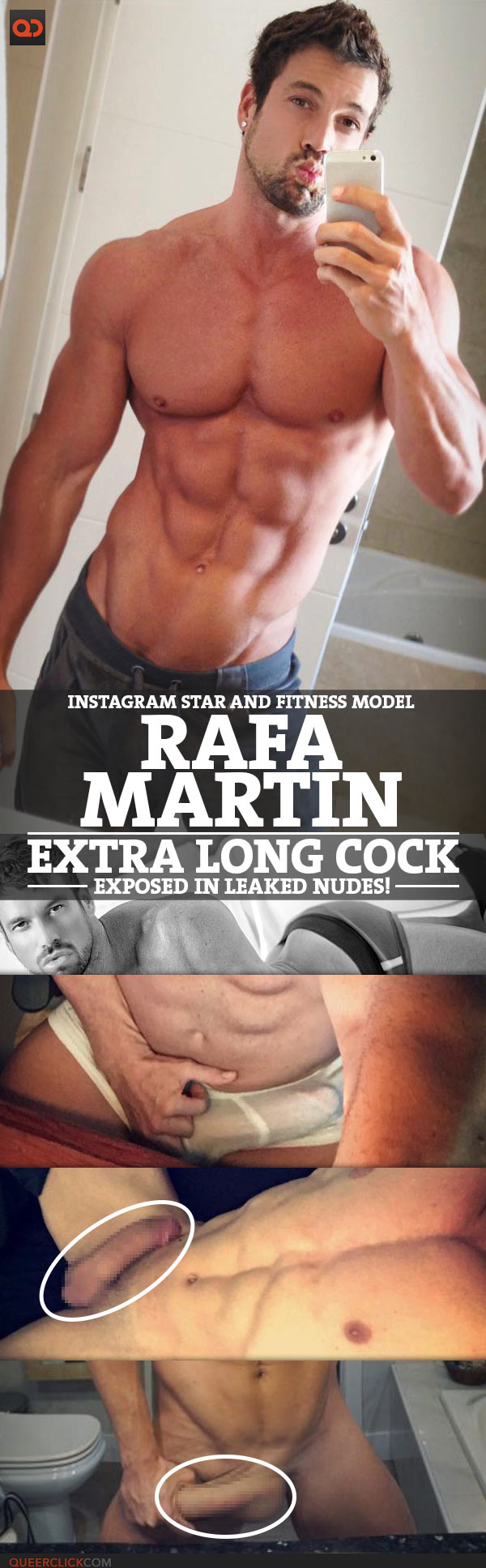 Rafa Martín Instagram Star And Fitness Model Extra Long Cock Exposed