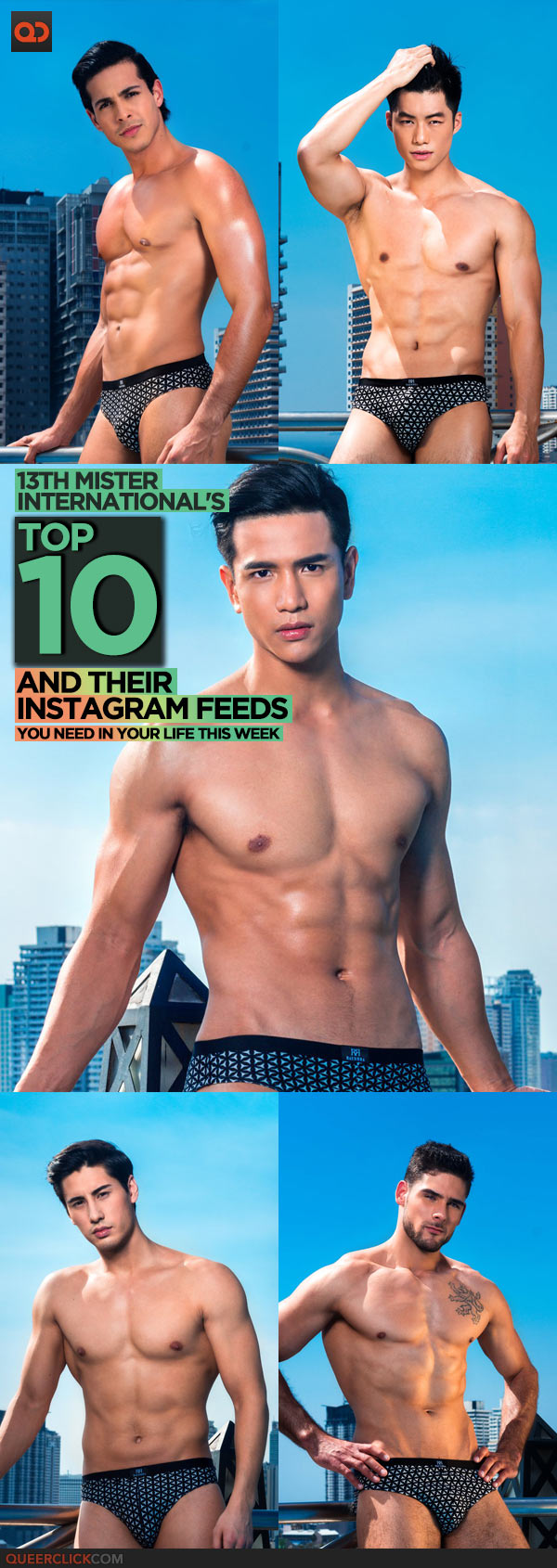 13th Mister International's Top 10 & Their Instagram Feeds You Need In Your Life This Week!