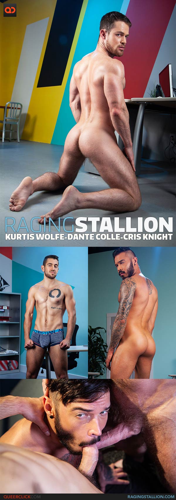 Raging Stallion: Kurtis Wolfe, Dante Colle and Cris Knight