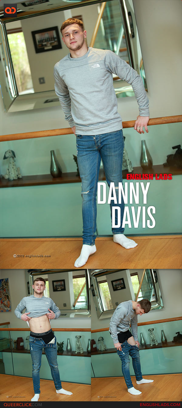 English Lads: Athletic Young Footballer Danny Davis Shows off his Lean Body and Rock Solid Uncut Cock
